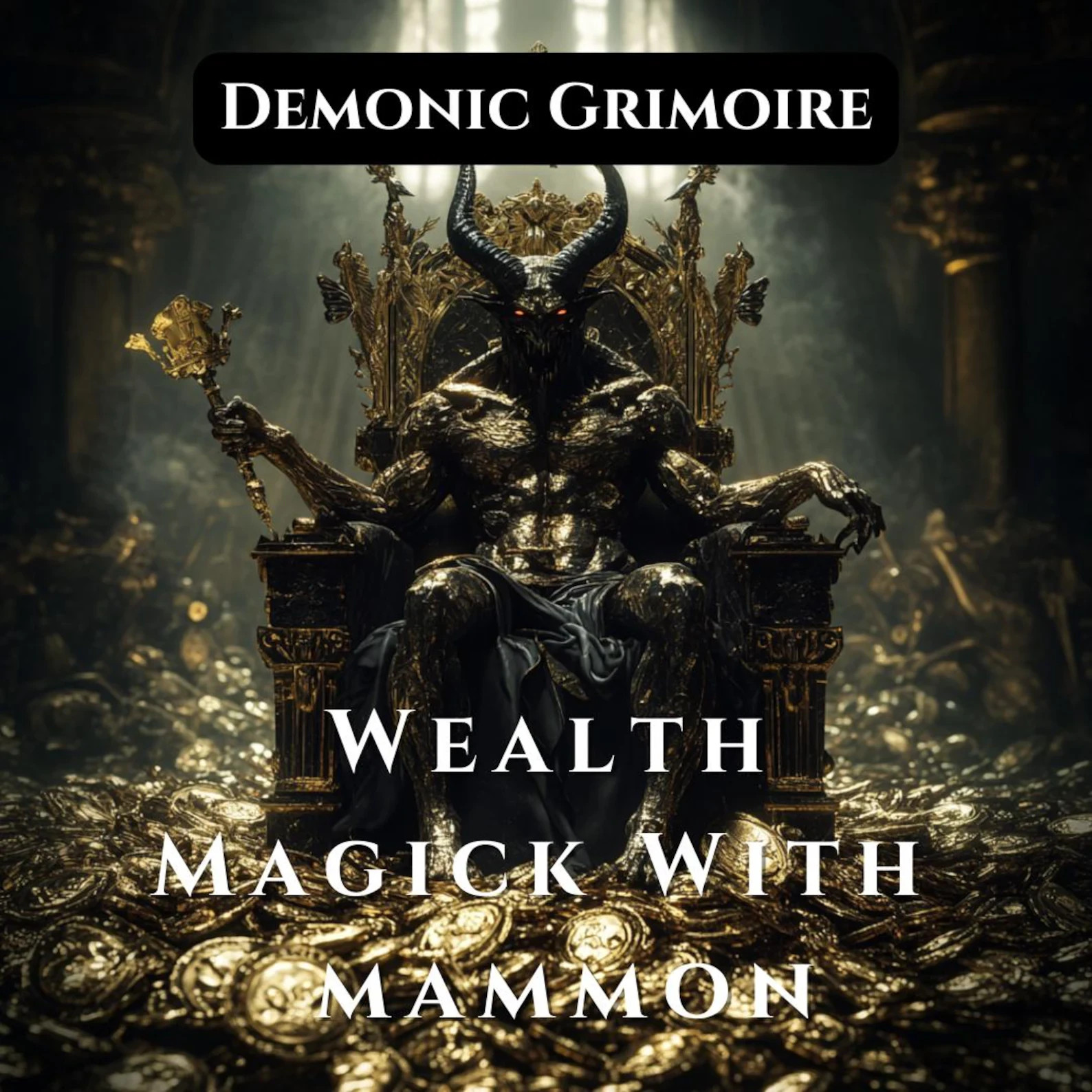 Demonic Mammon's Grimoire - Secrets of Wealth and Infernal Power Black Magic,