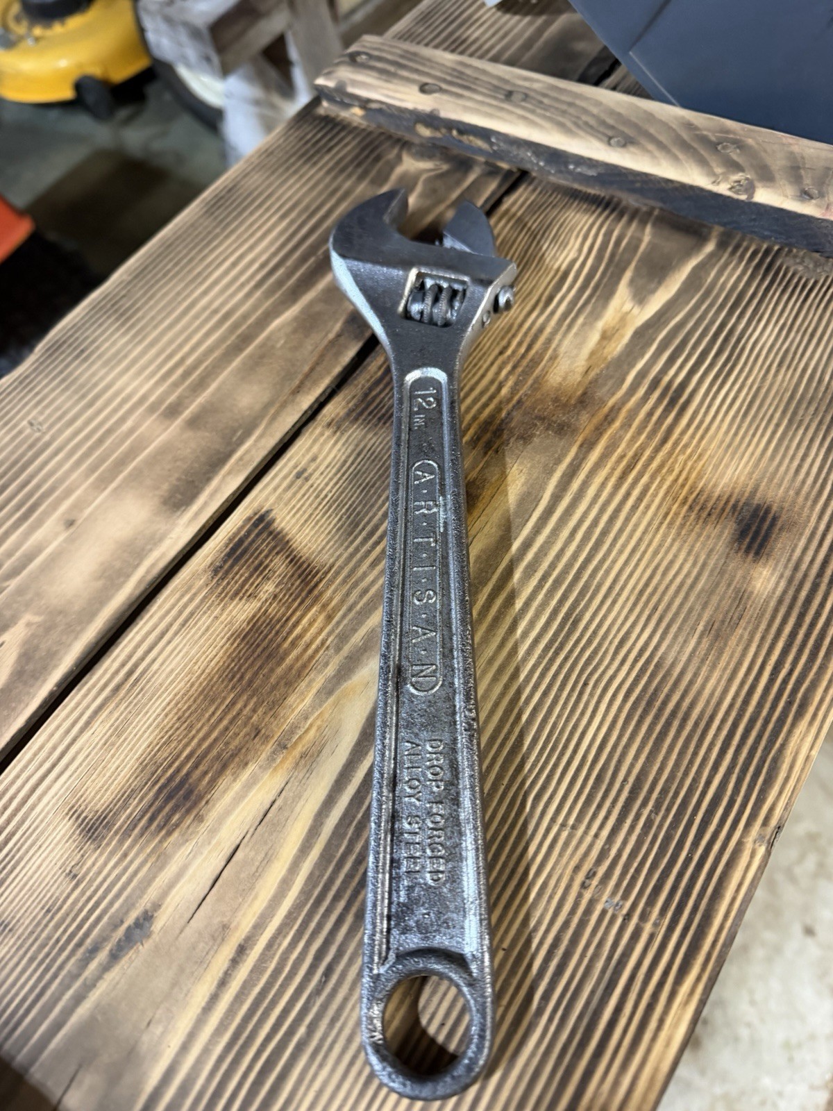 Vintage ARTISAN Large Heavy Duty Wrench USA Industrial Mechanic Farm Tool