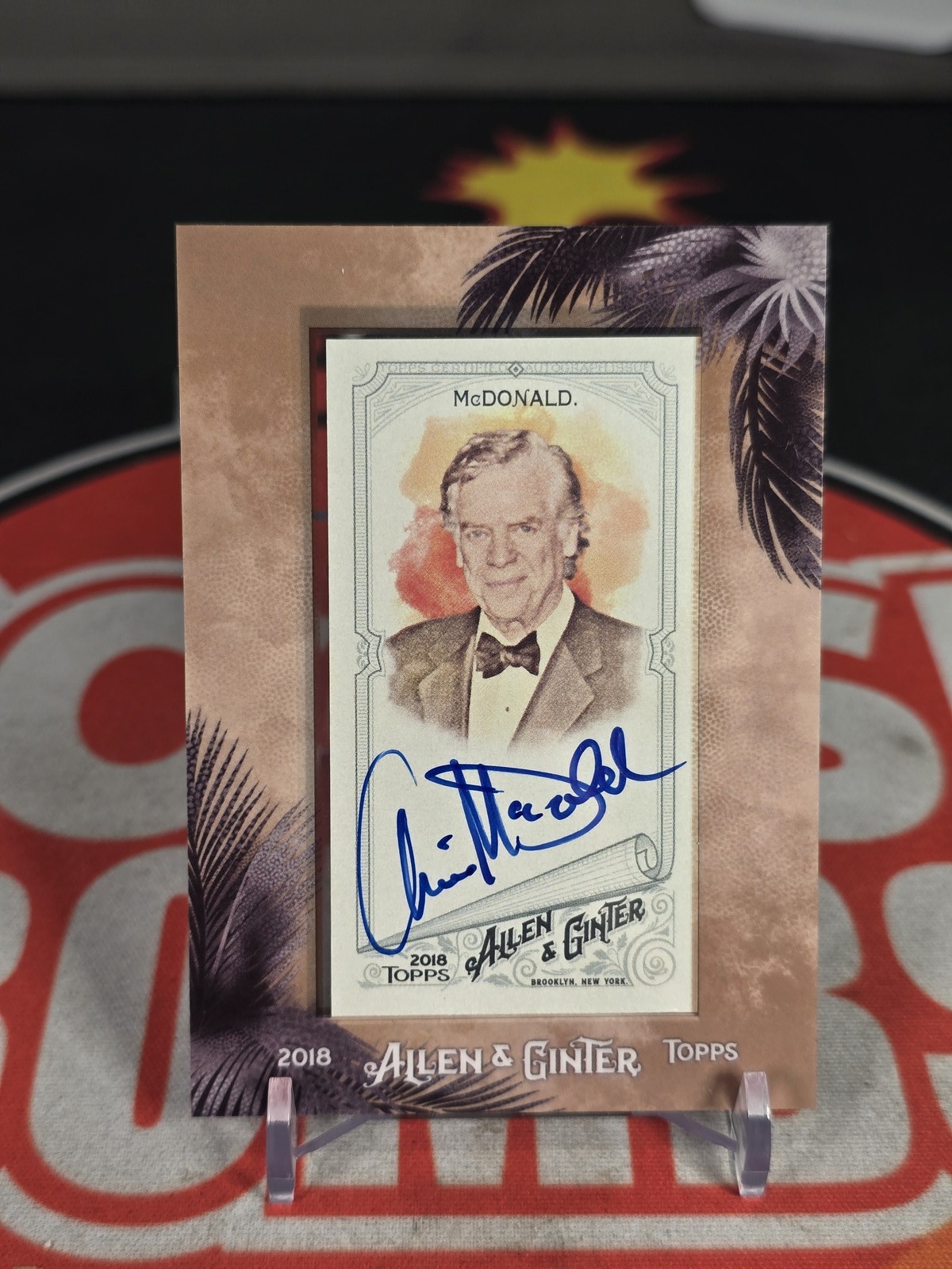 2018 TOPPS ALLEN AND GINTER SHOOTER MCGAVIN #MACO CHRISTOPHER MCDONALD AUTO MINI