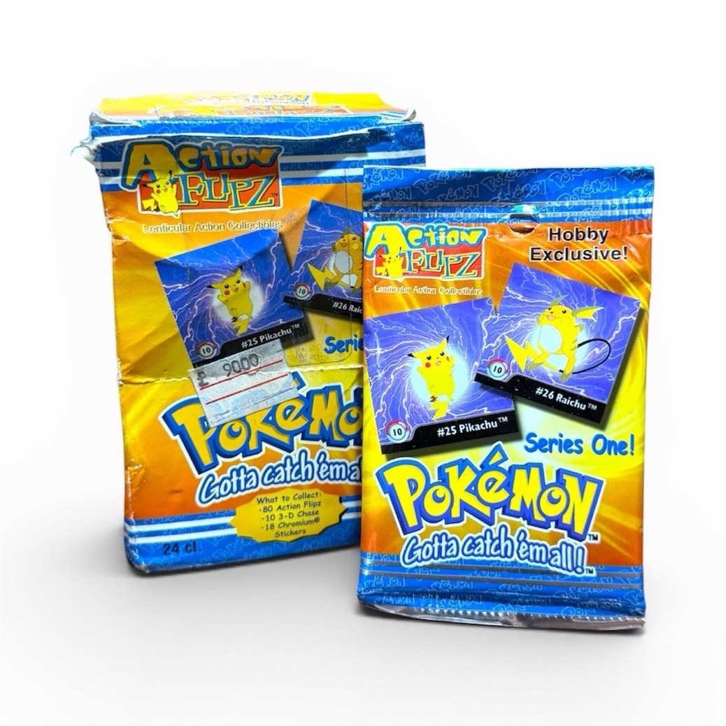 Pokemon Artbox Action Flipz 1999 Series 1 - Incomplete Box (21/24 Sealed Packs)