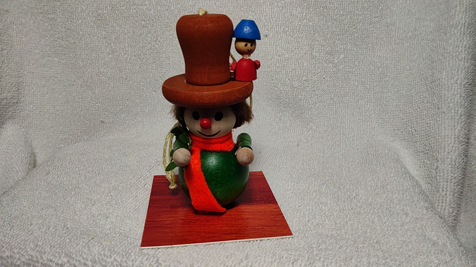 NEW VTG Steinbach Bob Cratchit + Tim (Christmas Carol)Wood Christmas Ornament 4\