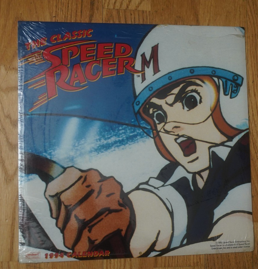 VINTAGE SPEED RACER 1994 CALENDAR THE CLASSIC SPEED RACER SEALED *TORN PLASTIC*