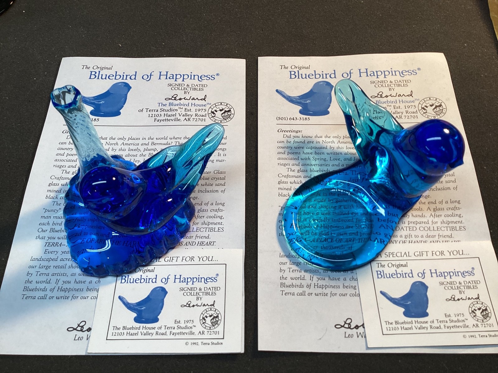 Bluebird of Happiness Pair. 