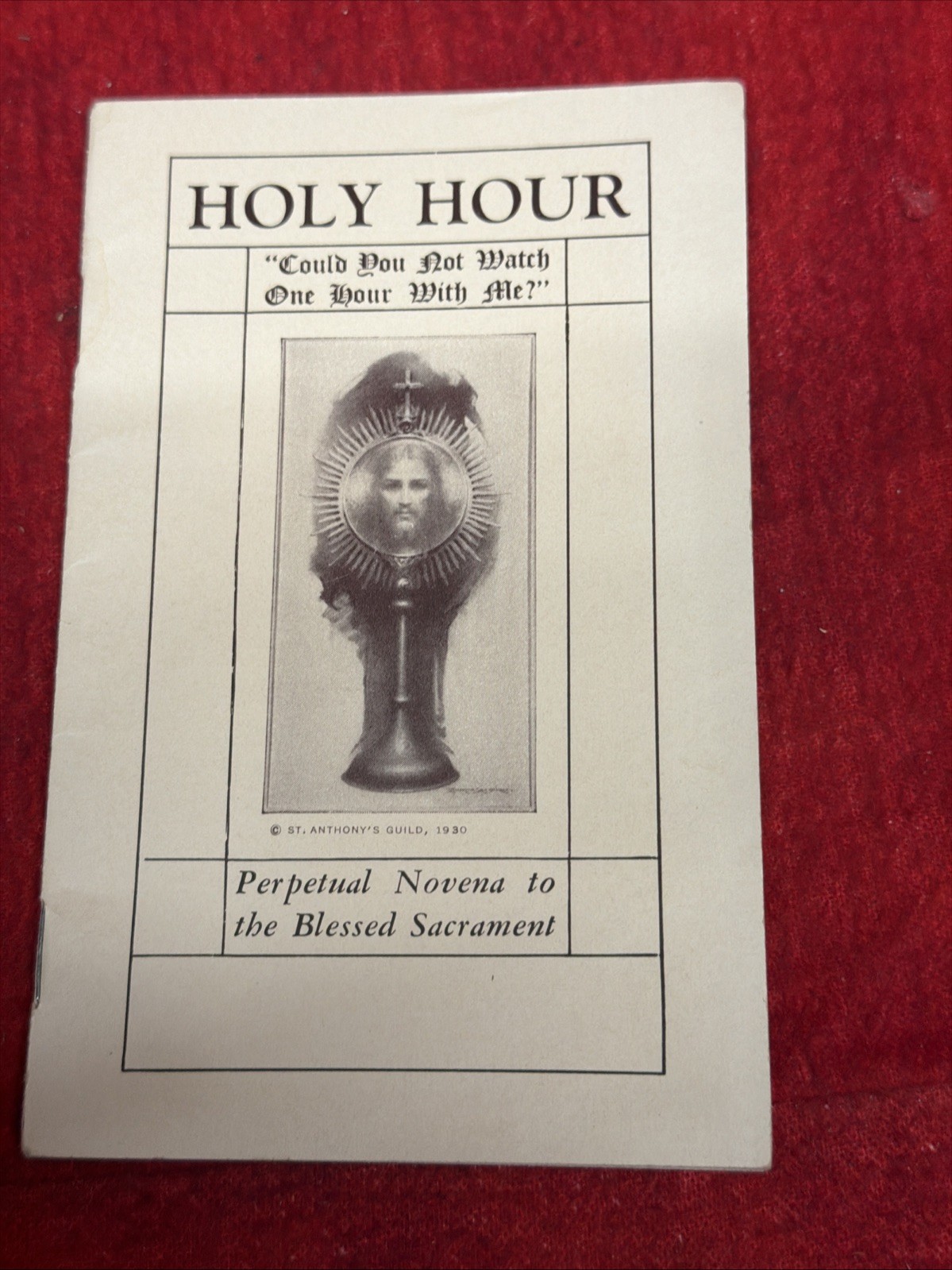 VINTAGE HOLY HOUR PERPETUAL NOVENA TO THE BLESSED SACRAMENT 1948 (a11)