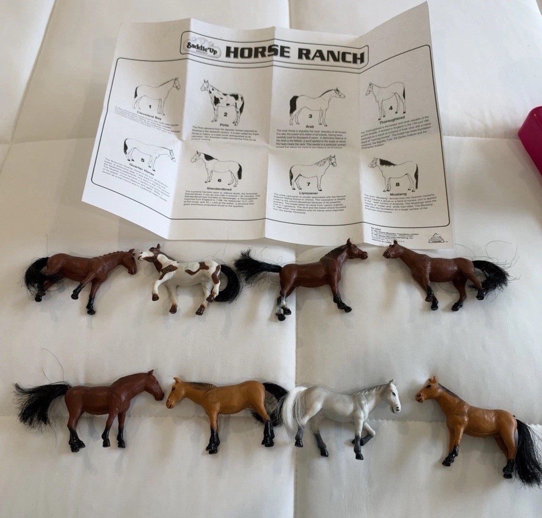 Vintage Saddle Up Horse Ranch Playset Moose Mountain Complete 1997