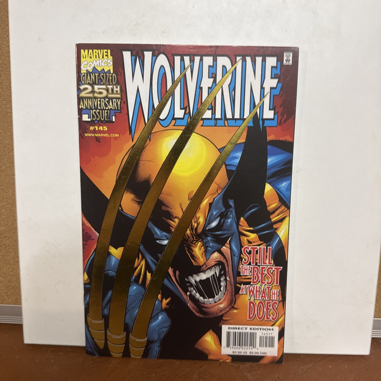 Wolverine #145 Direct Edition-Second Printing-Gold Foil Enhanced Cover...