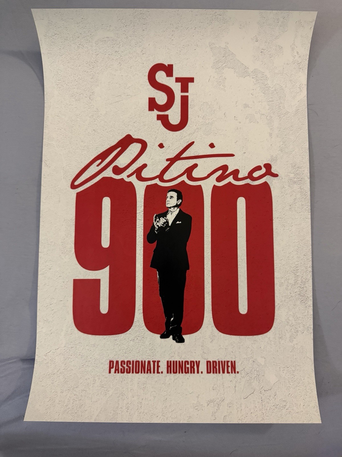 ST JOHNS RICK PITINO POSTER SGA 900 WINS RED STORM QUEENS NY BASKETBALL 2026