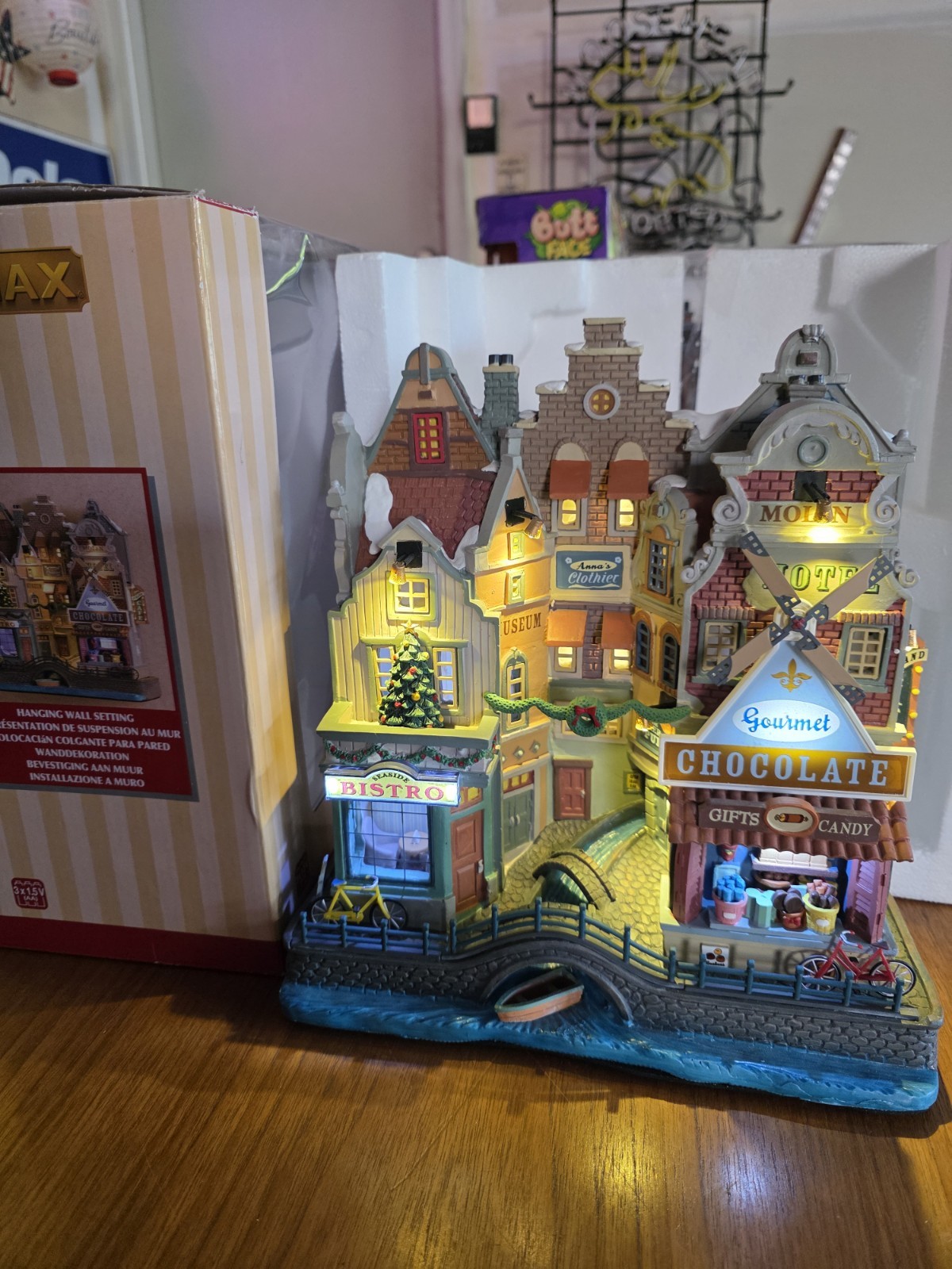 2017 Lemax Essex Street Facade Seaside Christmas 75196 Tested w/ Box  