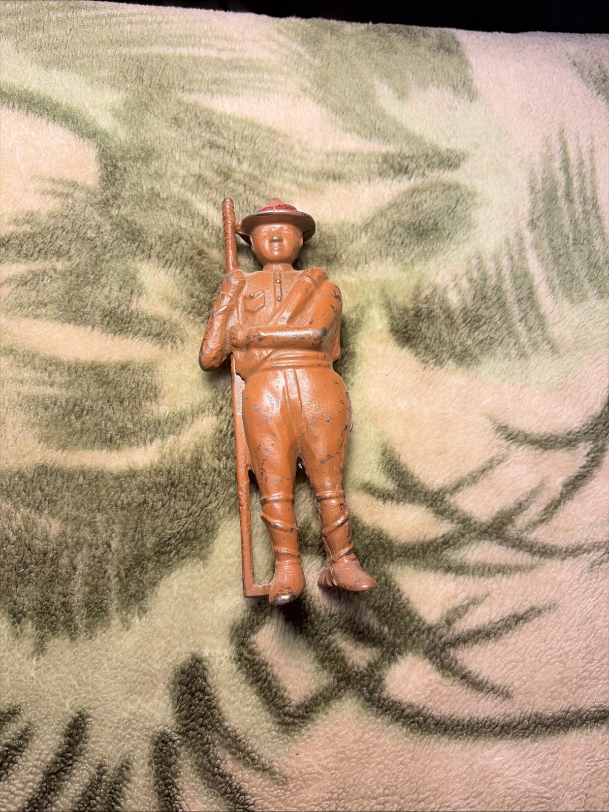 Antique Boy Scout Cast Iron Coin Bank BSA Vintage 1910 - 1930s Scouts Of America