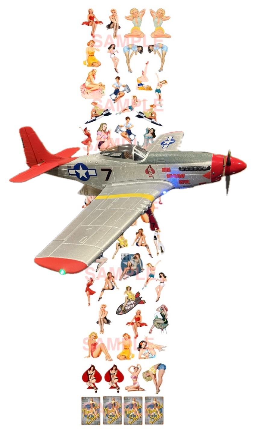 1/72 scale Nose Art ww2 Pin Up Girls Water Slide Decals model airplane #2