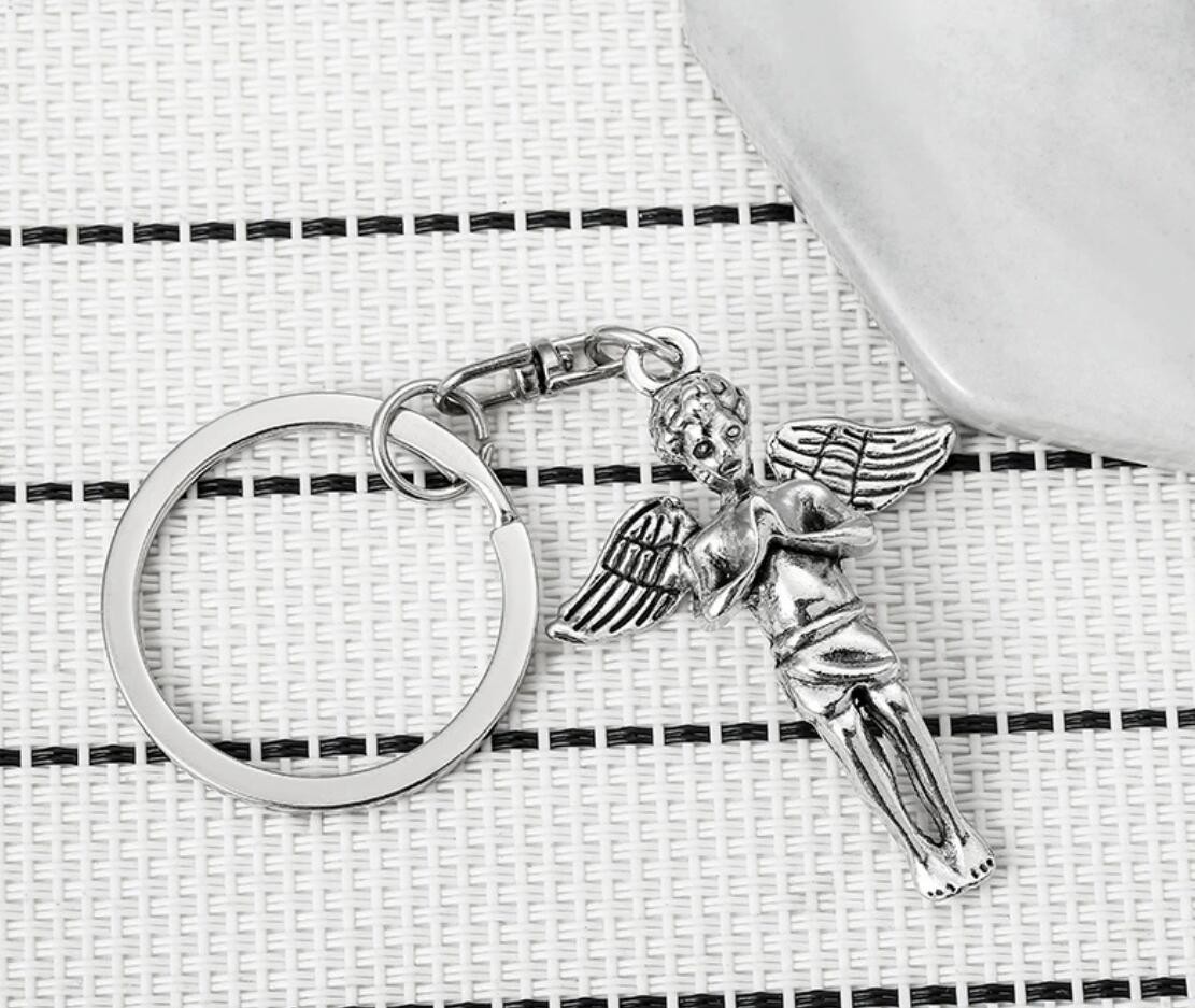 Custom LOGO bulk Angel Cupid keychain 20PCS per SET