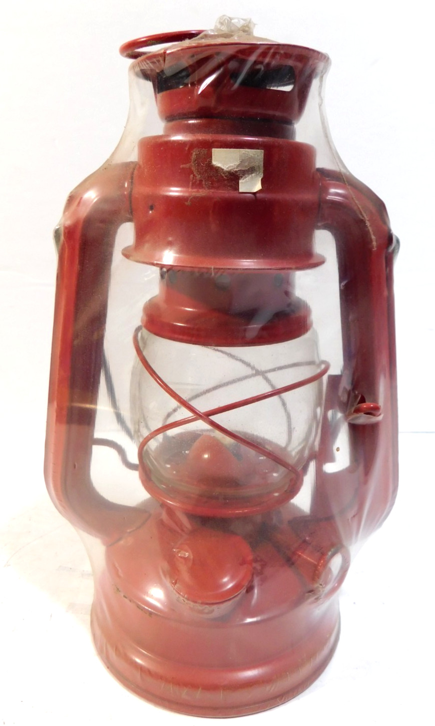 Vintage 1950s Style Red Kerosene Lantern
