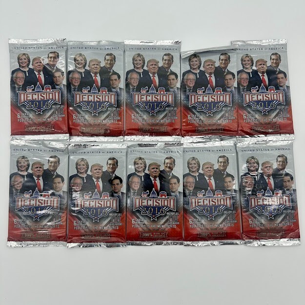 2016 Decision 2016 Election Political Lot Of 10 Packs 6 cards Trump Signature? 2016 Decision 2016 Election Political Lot Of 10 Packs 6 cards Trump Signature?