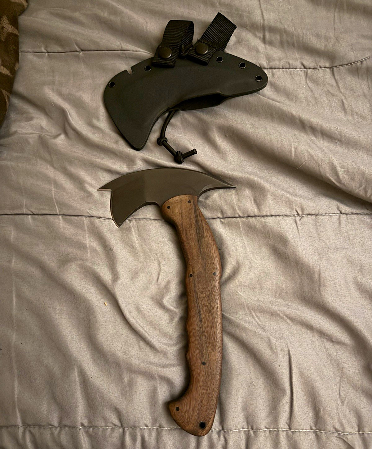 Winkler Knives Tactical Tomahawk Steel Blade Wood Handle Full Tang w/ Sheath