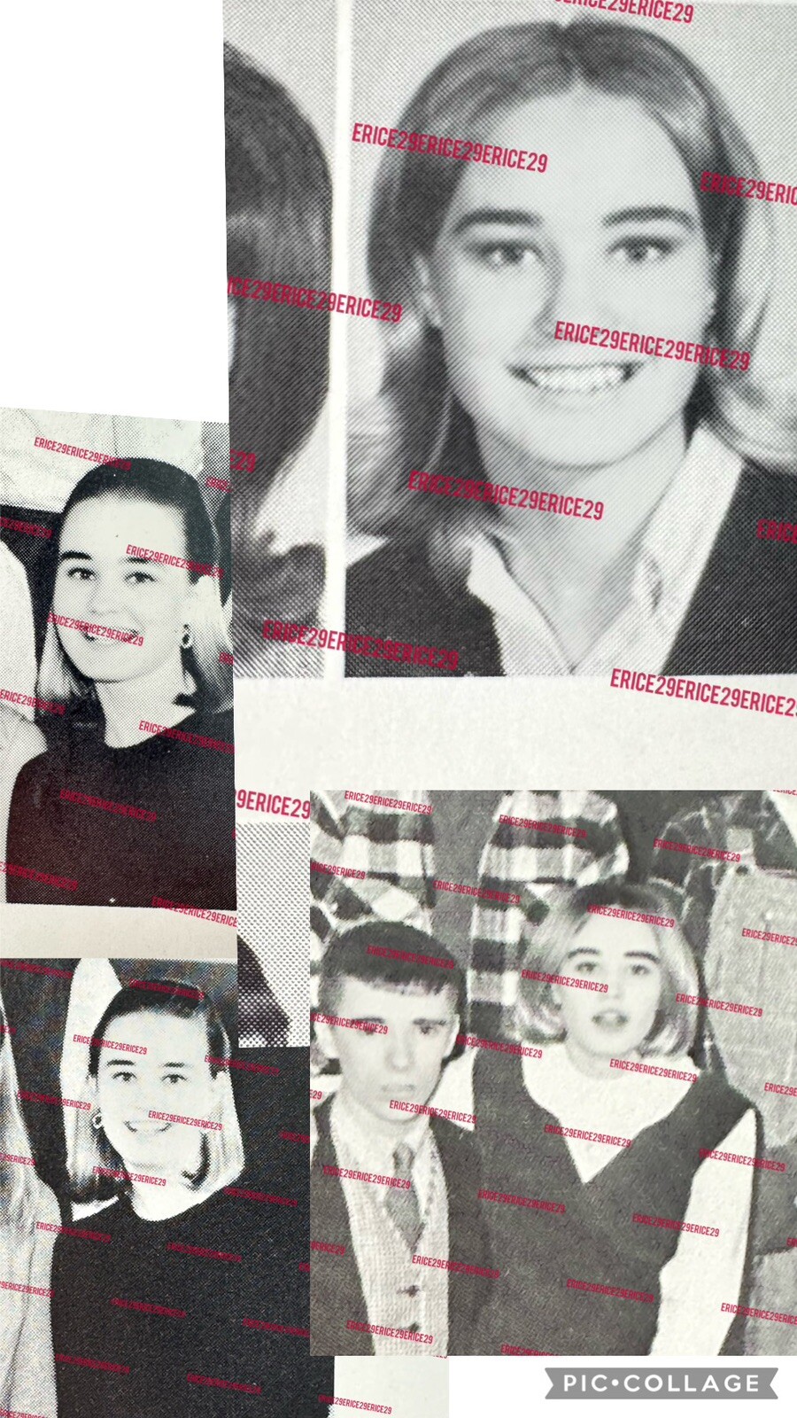 Jessica Lange (JUNIOR YEAR) High School Yearbook (4 Photographs)