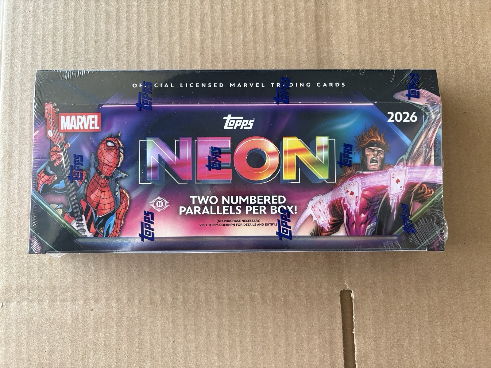 2026 Topps Marvel Neon Hobby Box Factory Sealed NEW Spider-Man Marvel Quantity