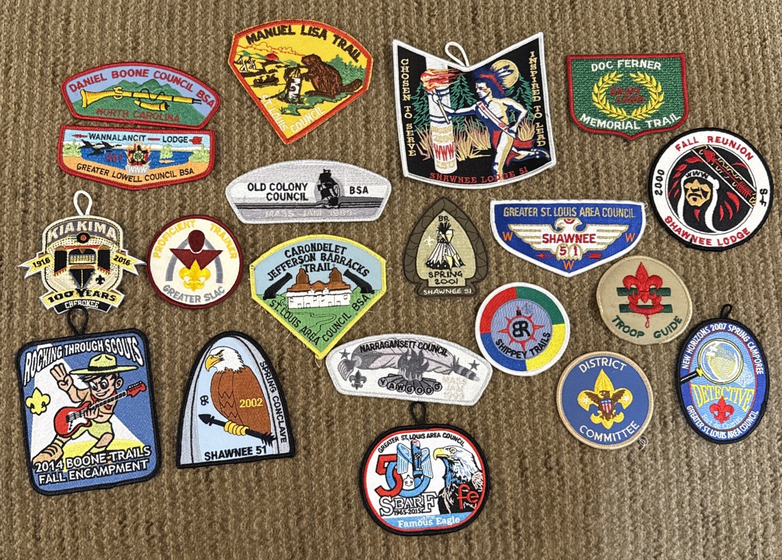 Boy Scouts BSA Patches Mixed Lot of 20 Lot H