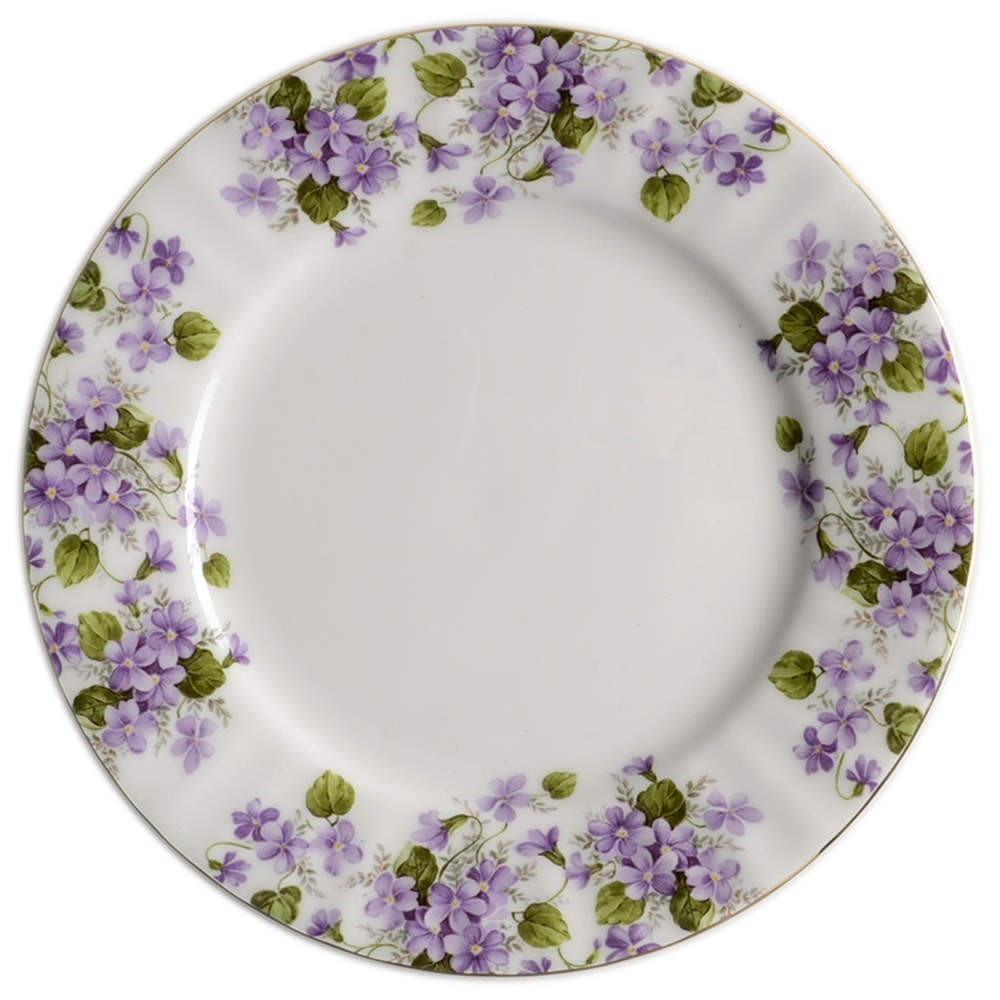 Gracie Bone China Violet Salad Dessert Plate 7302068