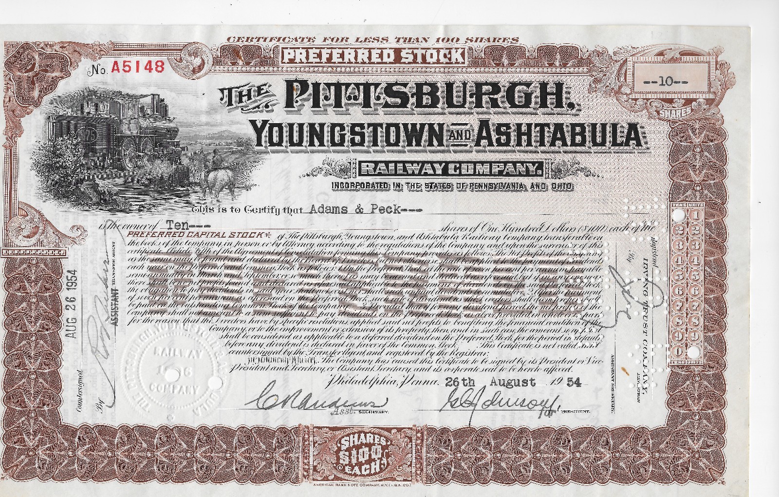 YEAR 1954 PITTSBURGH YOUNGSTOWN * ORIGINAL HISTORICAL VINTAGE ACTION 