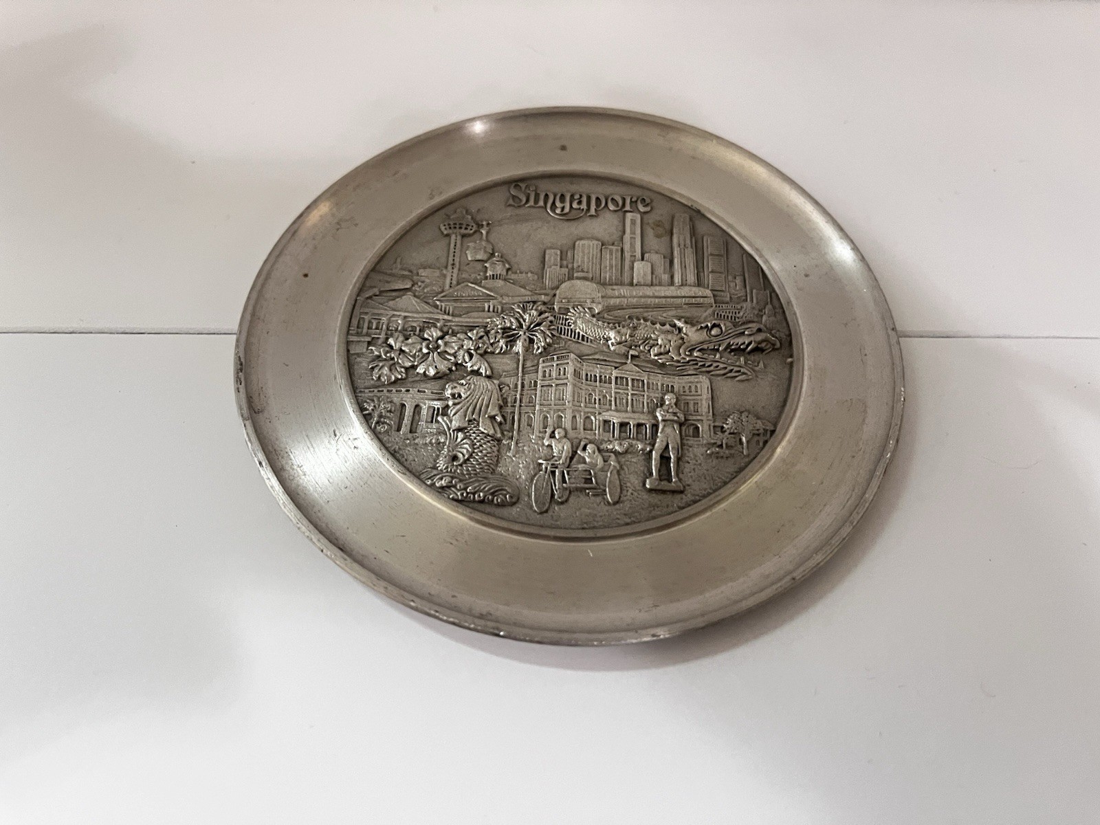 Vintage Royal Selangor Singapore 5” Pewter Plate