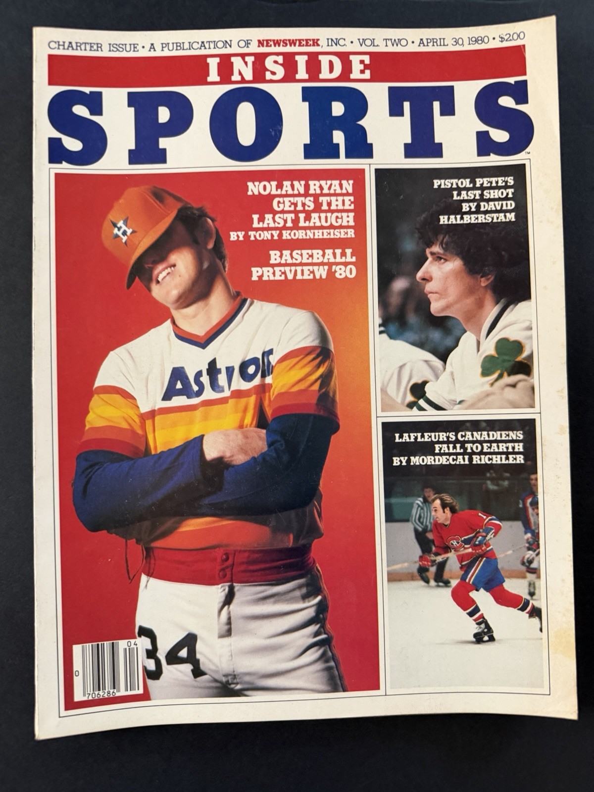 1980 Inside Sports Magazine. Nolan Ryan Cover. Sharp condition.