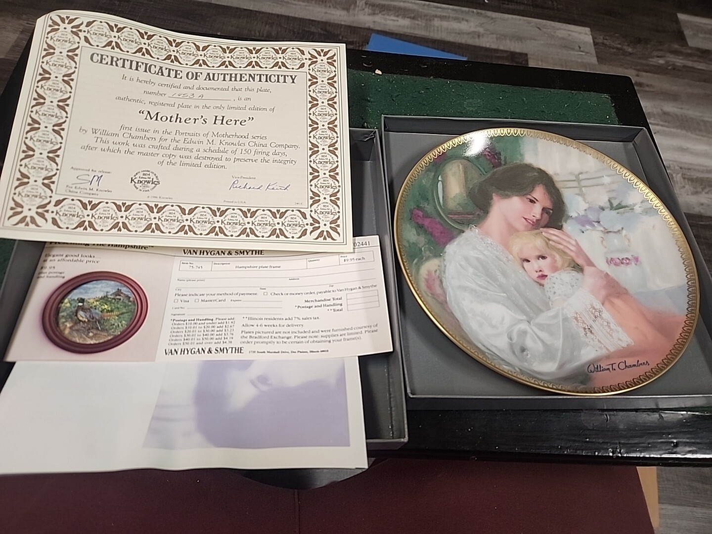 Knowles Mother\'s Here Plate#5606 1987  Collector Plates