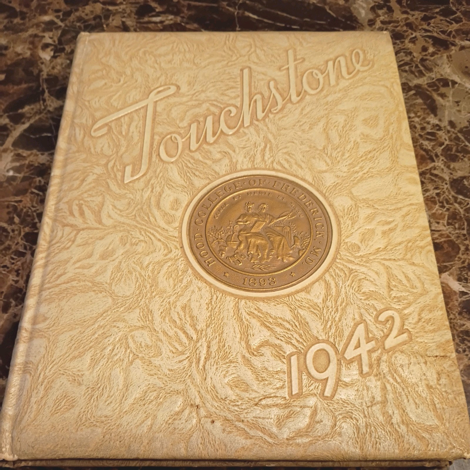 Vintage College Yearbook Hood College Frederick Maryland MD Touchstone 1942