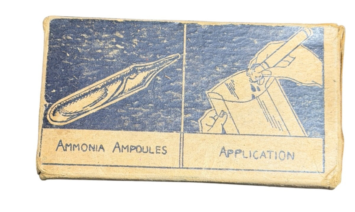 Vintage A.E. Halperin Co Ammonia Ampoules First Aid Box Boston MA Medical Antiqu