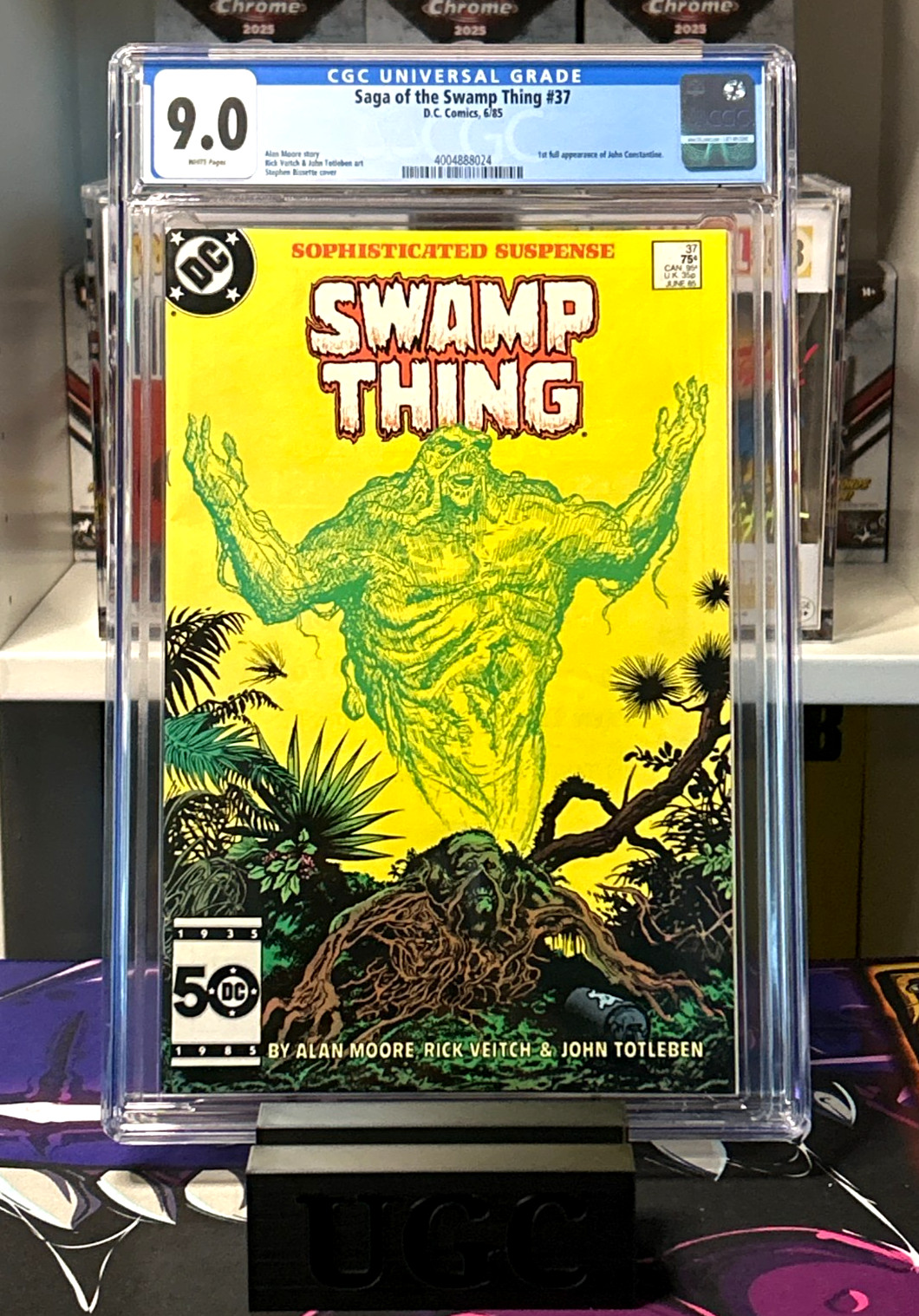 Saga of the Swamp Thing 37 CGC 9.0 WP 1st Full Appearance John Constantine 1985 Saga of the Swamp Thing 37 CGC 9.0 WP 1st Full Appearance John Constantine 1985