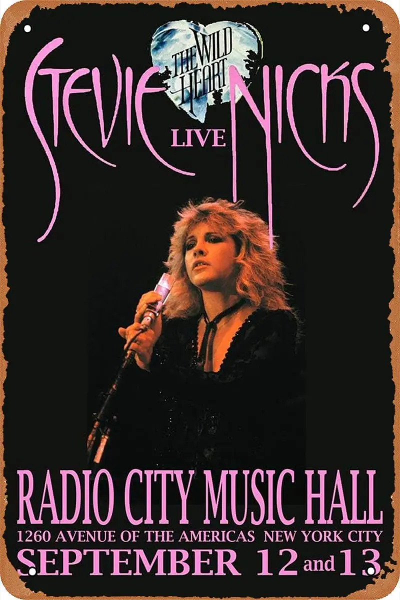 Stevie Nicks 1983 Concert Poster Look Tin Metal Signs Home Décor 8x12 Stevie Nicks 1983 Concert Poster Look Tin Metal Signs Home Décor 8x12