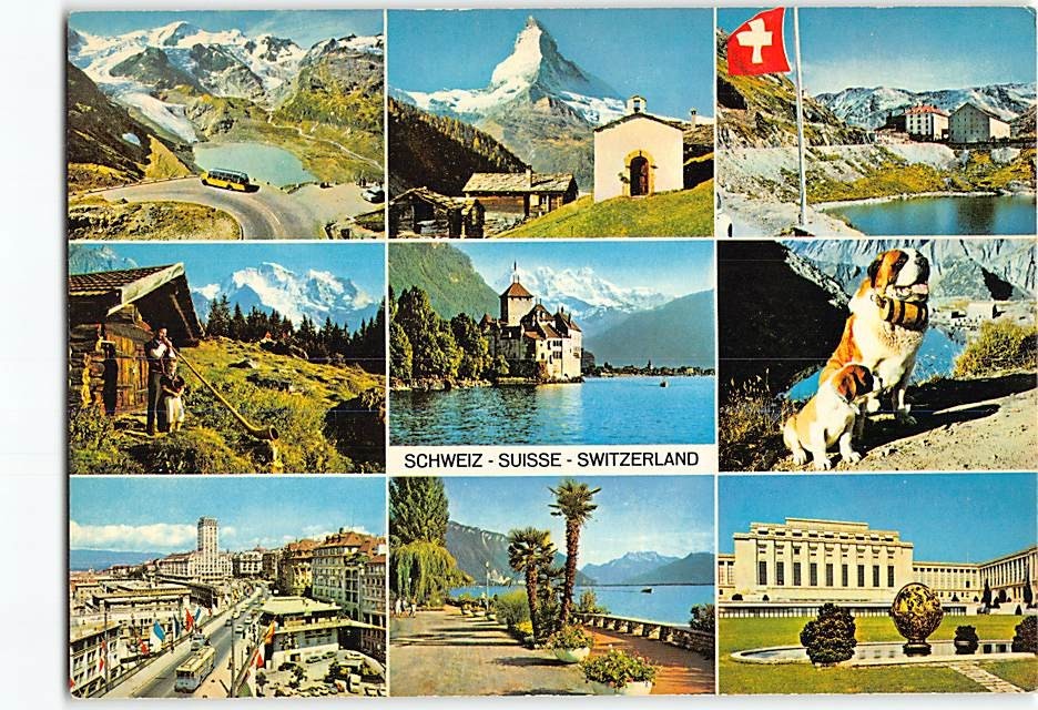 Postcard Scenes & Views Switzerland
