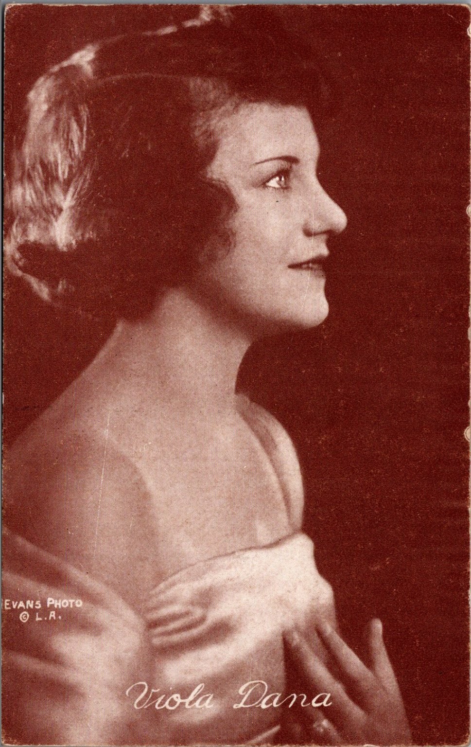 Viola Dana Silent Film Star Portrait Postcard Evans Photo L.A. Vintage Actress Viola Dana Silent Film Star Portrait Postcard Evans Photo L.A. Vintage Actress