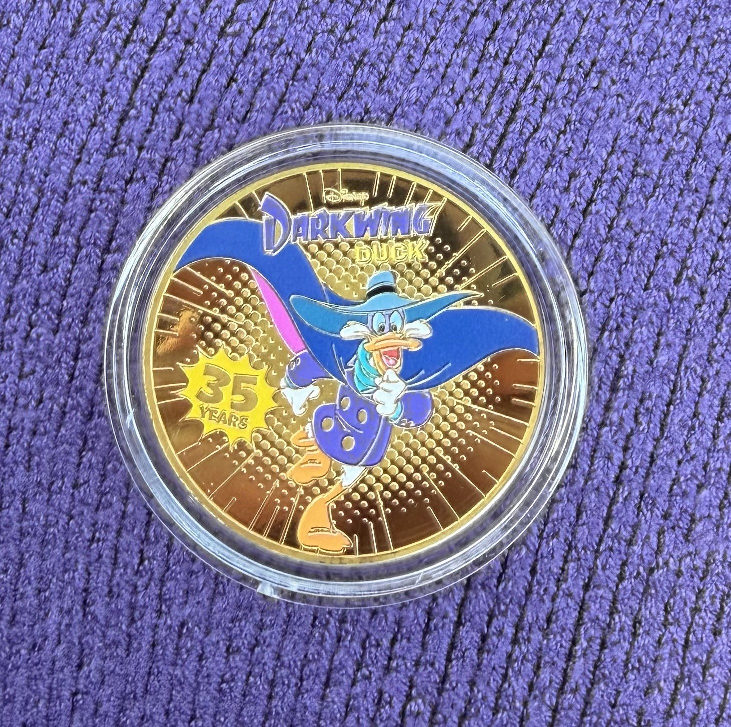 NEW D23 2026 Exclusive Limited Release Darkwing Duck 35 Years Medallion Disney 