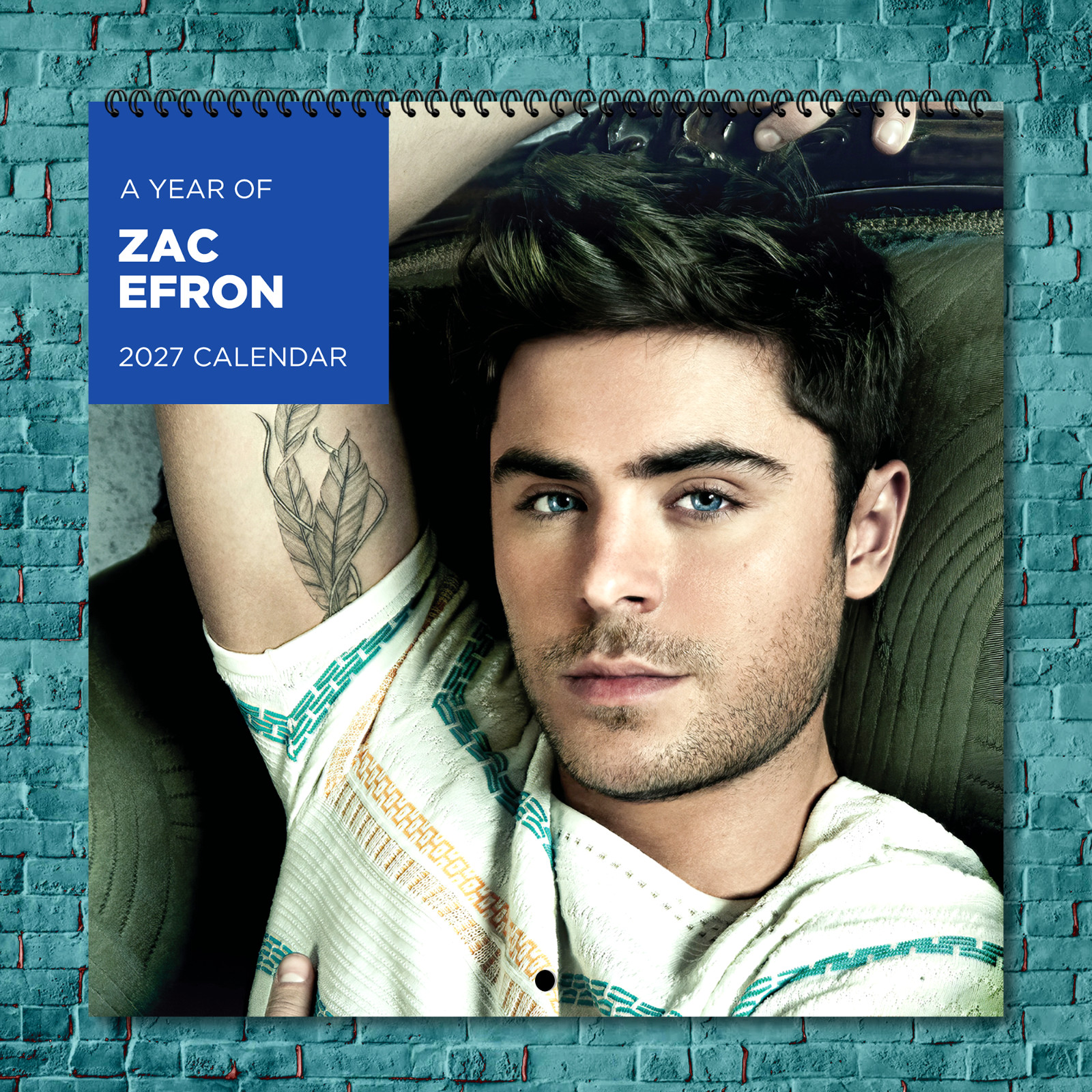 Zac Efron 2027 Wall Calendar 12 Month Celebrity Photo Fan Collectible