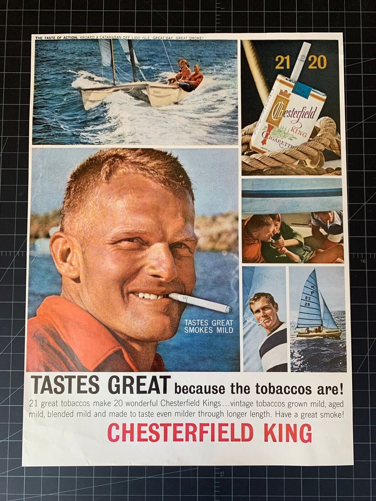 Vintage 1963 Chesterfield Cigarettes Print Ad