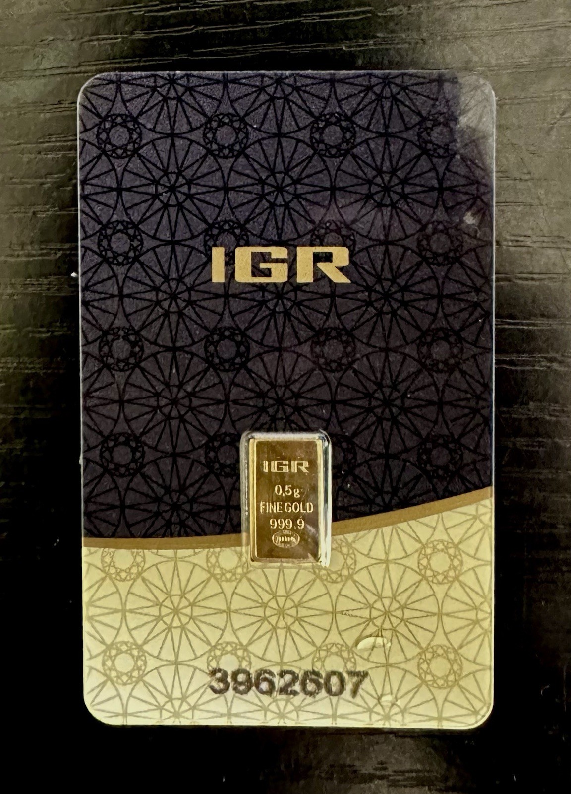 .5 gram IGR .9999 Fine Gold Bar - Istanbul Gold Refinery - Sealed Assay