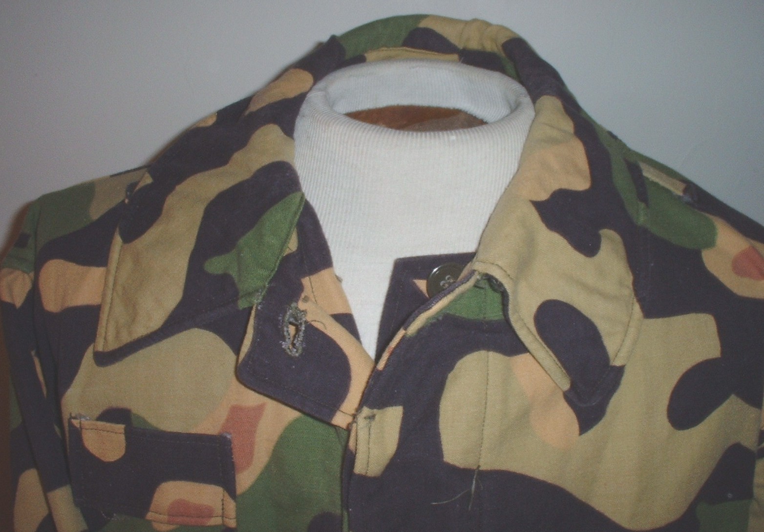 Oldgen Czech Army Cold War coat VZ-60  1961 Czechoslovakia salamander camoflauge