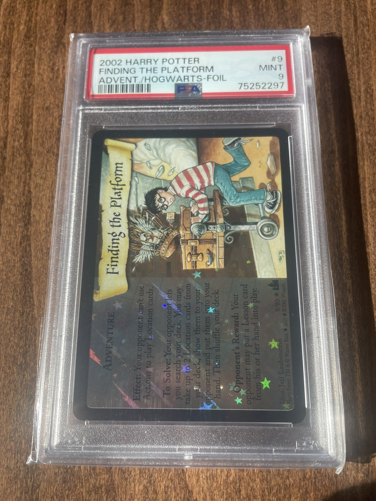 Harry Potter TCG WOTC Finding the Platform Foil #9 9/80 PSA 9 Mint 2002