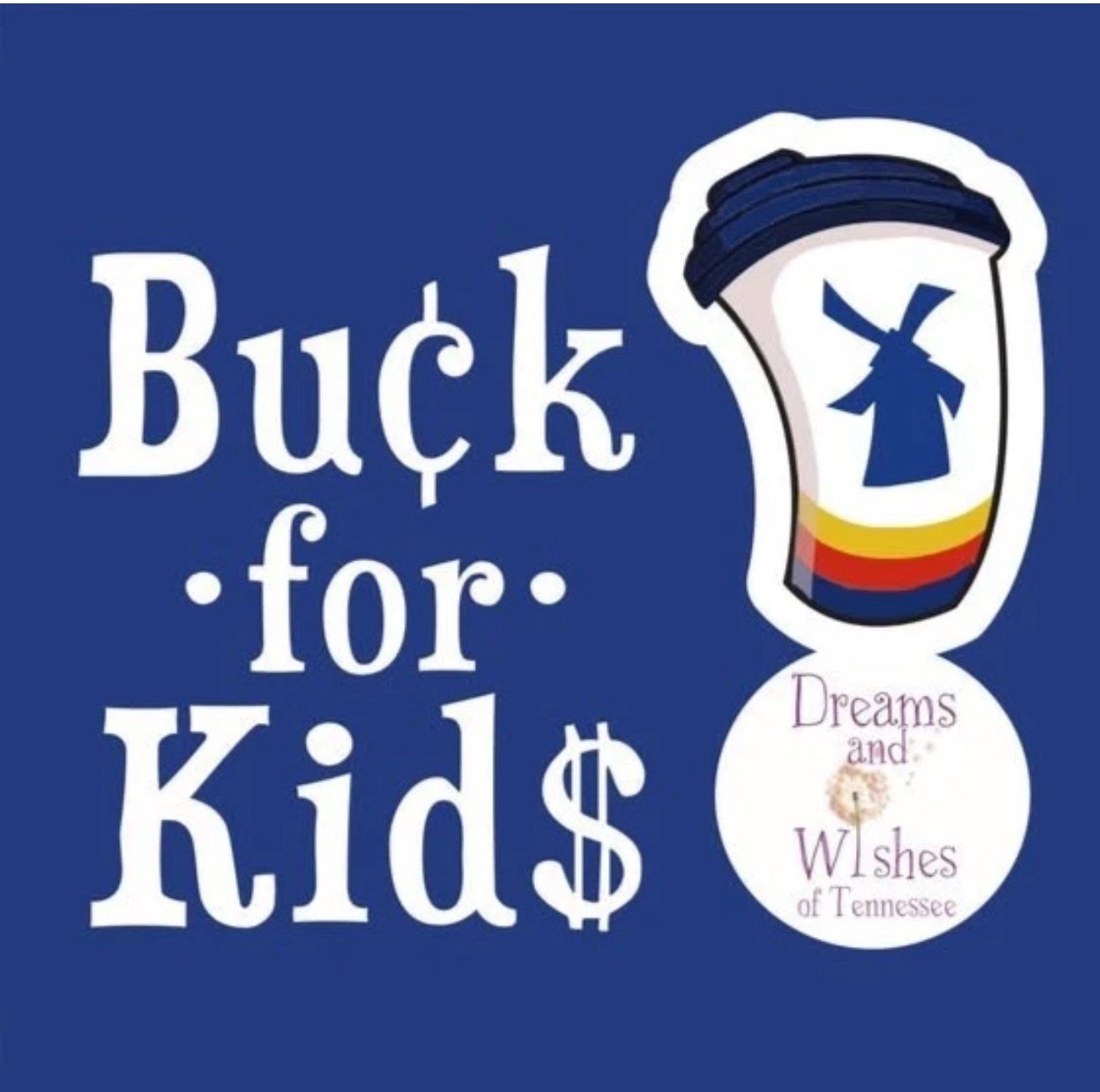 Dutch Bros 2024 Buck 4 kids Exclusive Charity Sticker
