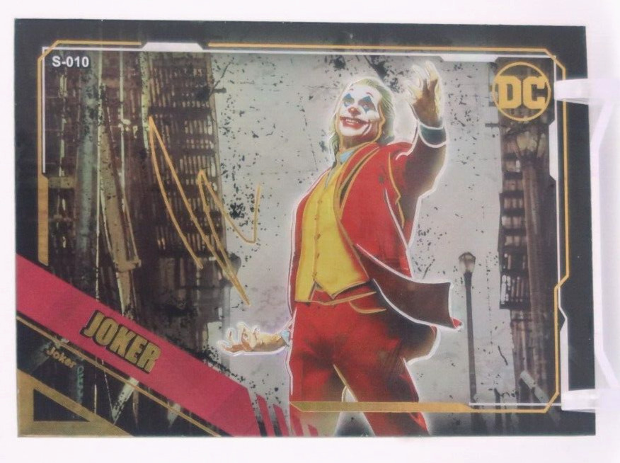 2022 DCEU Trading Cards JOKER JOAQUIN PHOENIX LASER ETCHED SIGNATURE #S010