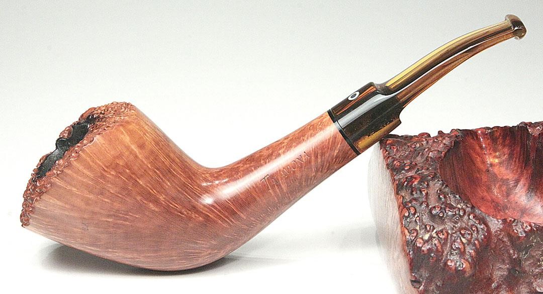 TALAMONA ELITE, ITALY – Amazing FLAME GRAIN Freehand, Plateau Rim, NEAR MINT