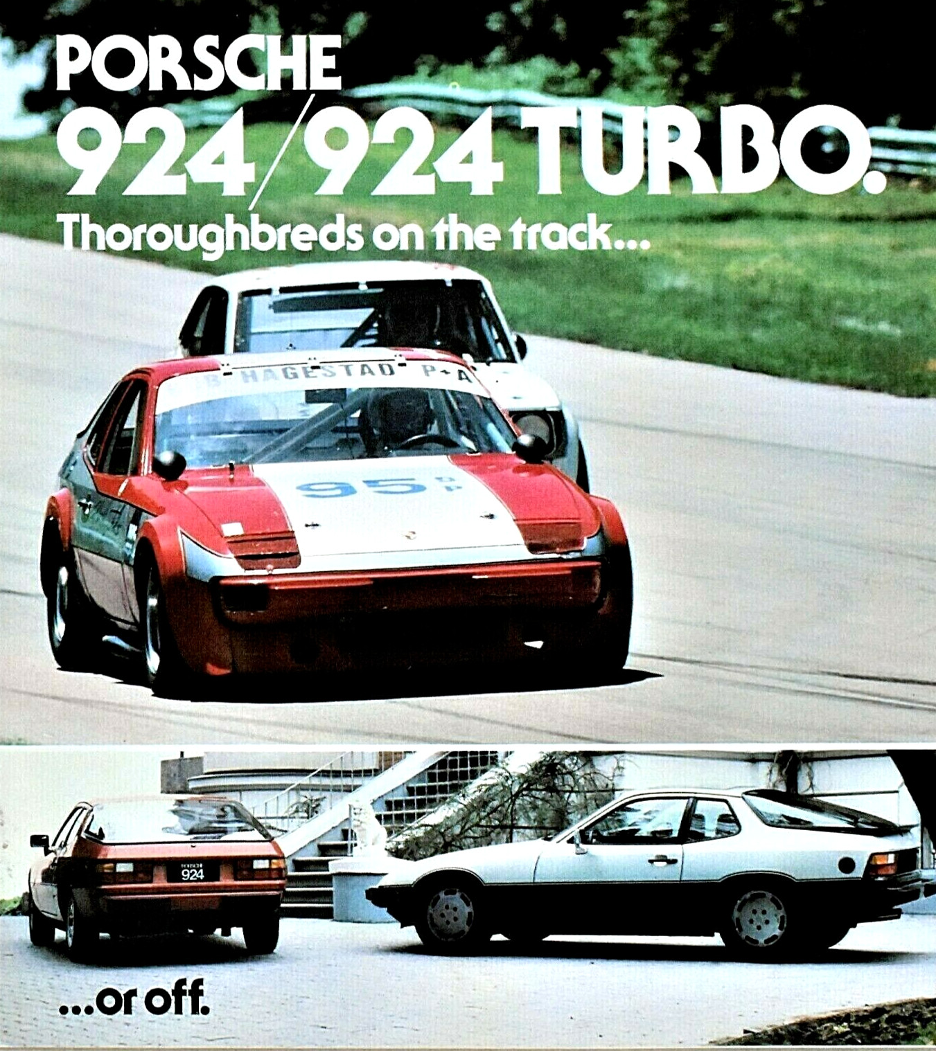 1981 PORSCHE 924 & 924 TURBO PERFORMANCE SALES BROCHURE CATALOG ~ 8 PAGES