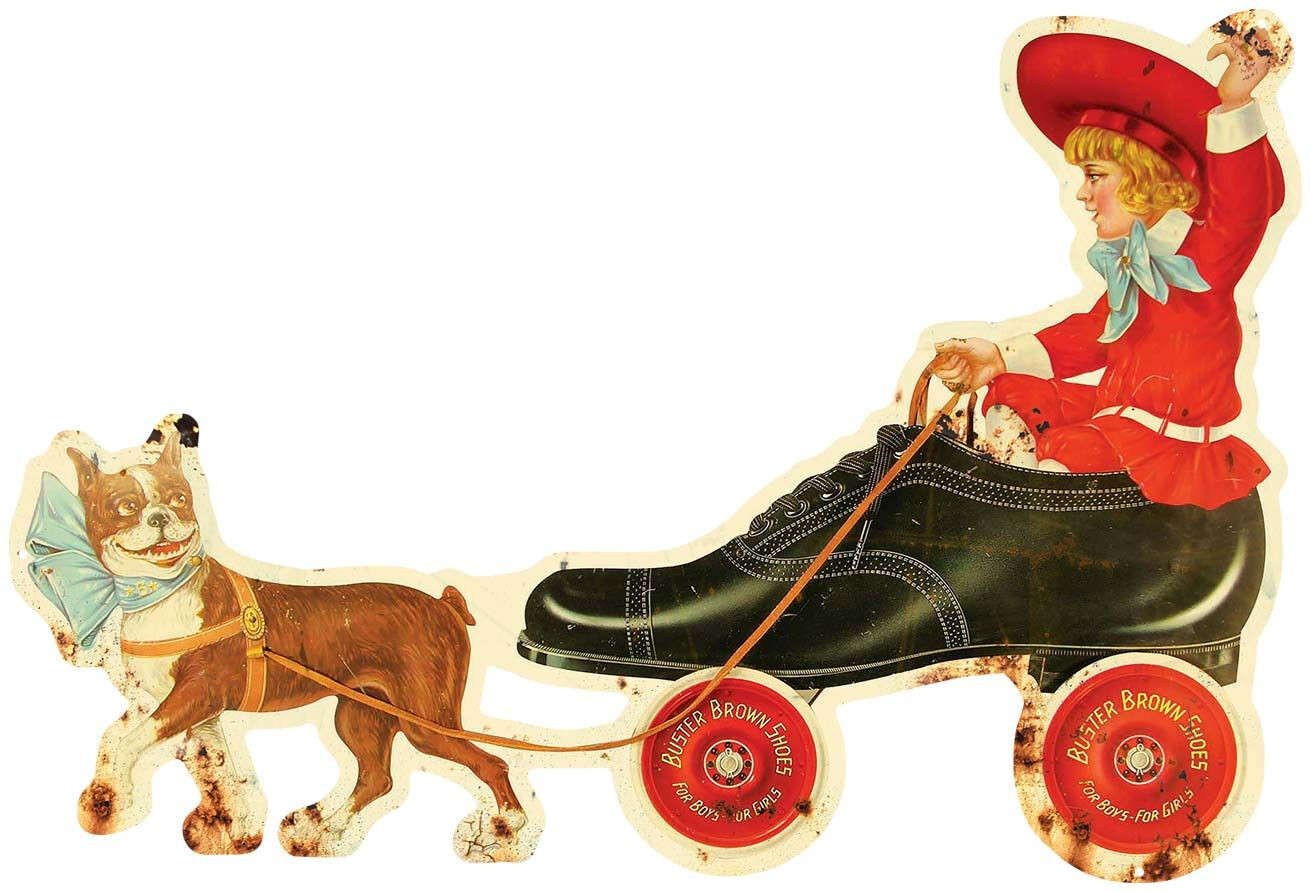 BUSTER BROWN BOY GIRL SHOES WITH DOG 24 BUSTER BROWN BOY GIRL SHOES WITH DOG 24
