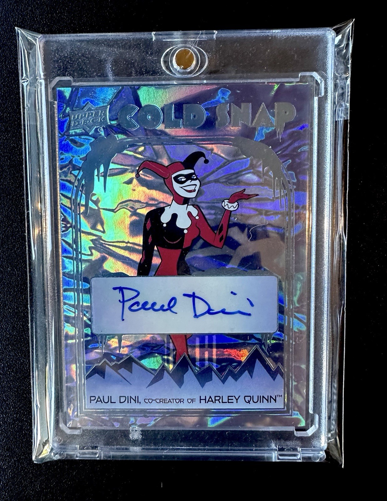 Upper Deck Cold Snap Signatures Batman TAS CS-9 Harley Quinn Paul Dini 17/25