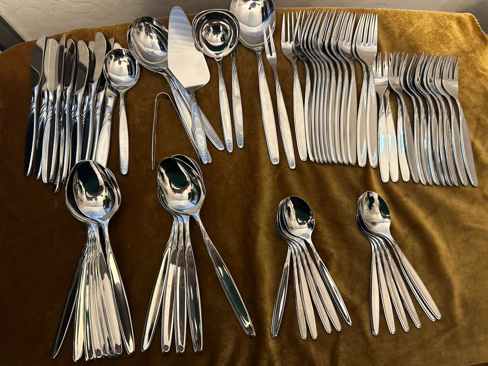 WMF Flatware Rom Stainless Service For 12  + Serving PCs -  MINT CONDITION