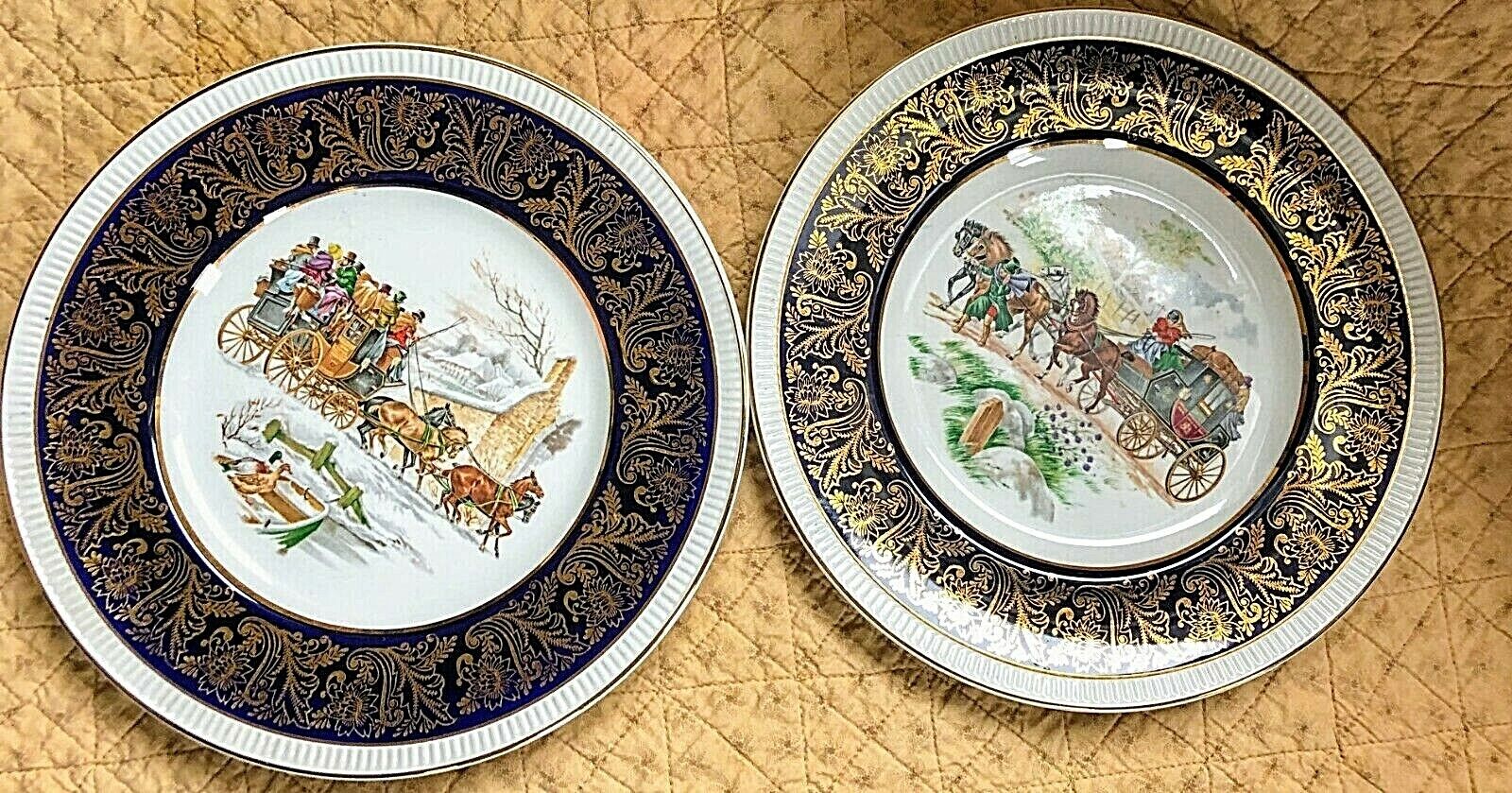 Vintage Solian Ware Simpsons Potters Ltd. Cobridge, England Cabinet Plates