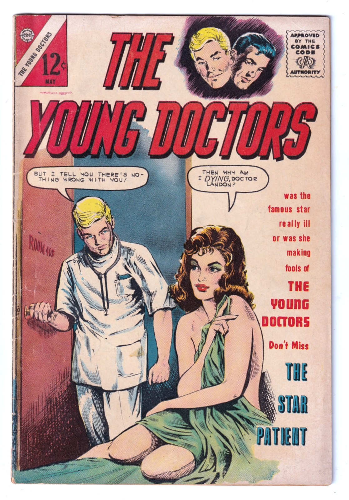 THE YOUNG DOCTORS 3 (1963 Charlton) Crazy Sexy Cover; Scarce: VG+ 4.5 THE YOUNG DOCTORS 3 (1963 Charlton) Crazy Sexy Cover; Scarce: VG+ 4.5