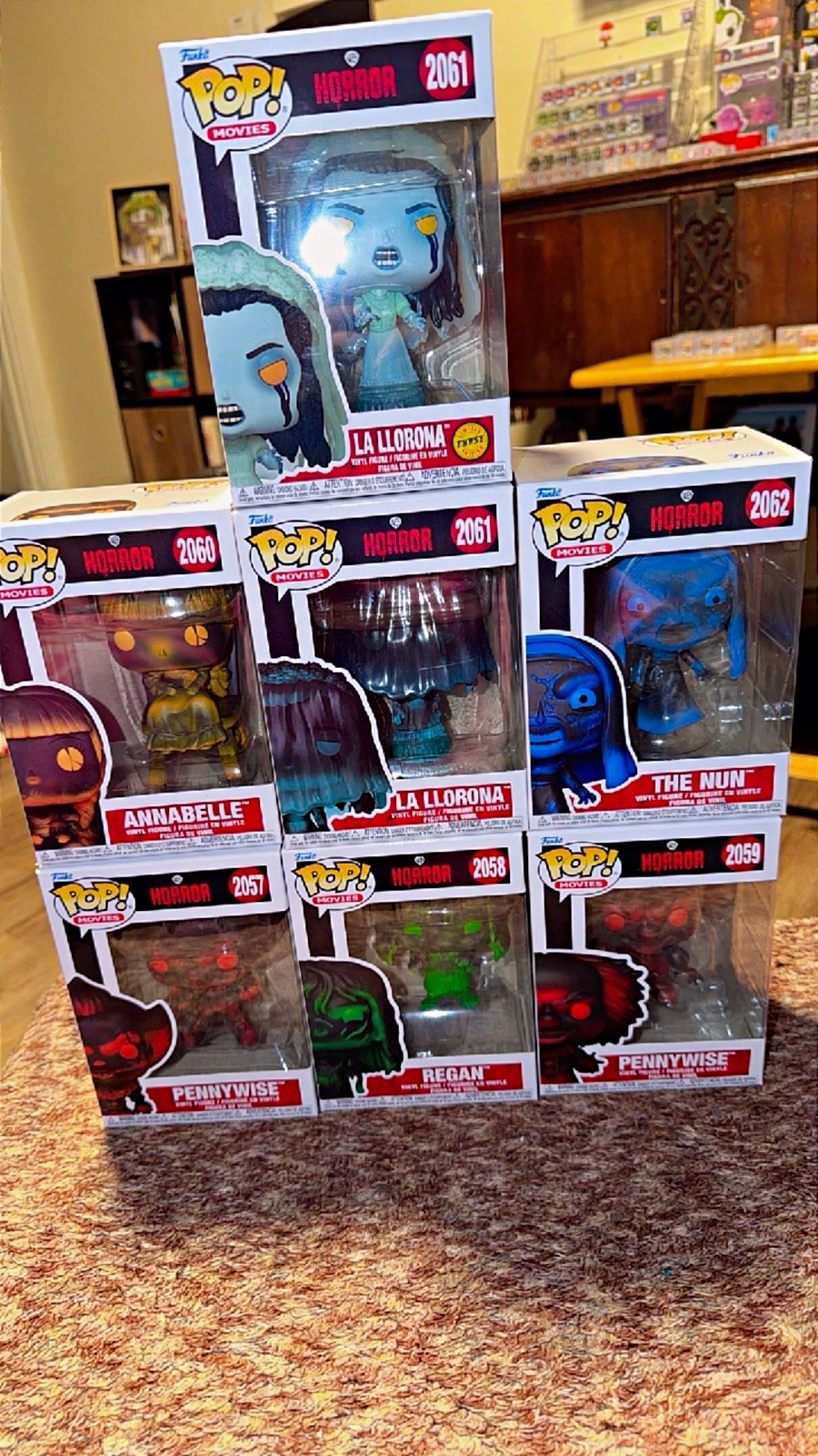 Funko Pop Horror Movies 6 Pack plus Chase Boxd
