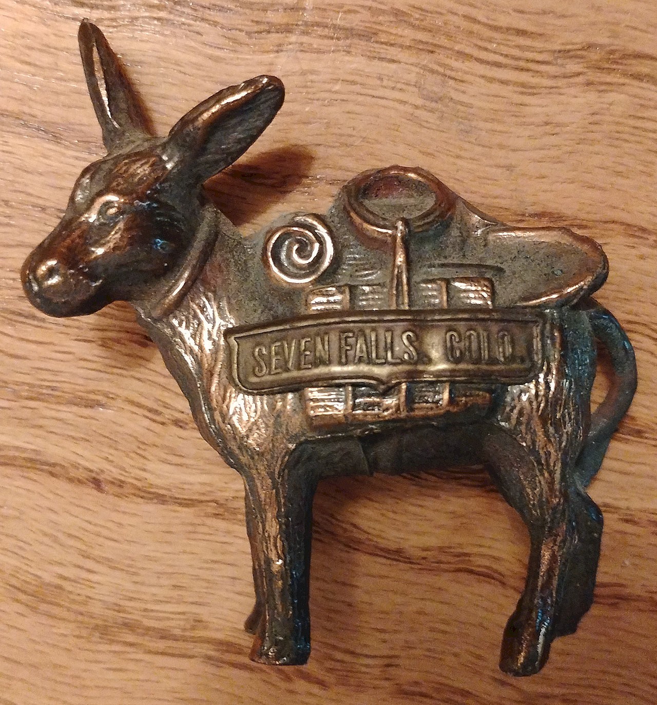 Vintage Copper Coated Bronze Prospecting Burro - Donkey 7 Falls Colorado READ Vintage Copper Coated Bronze Prospecting Burro - Donkey 7 Falls Colorado READ