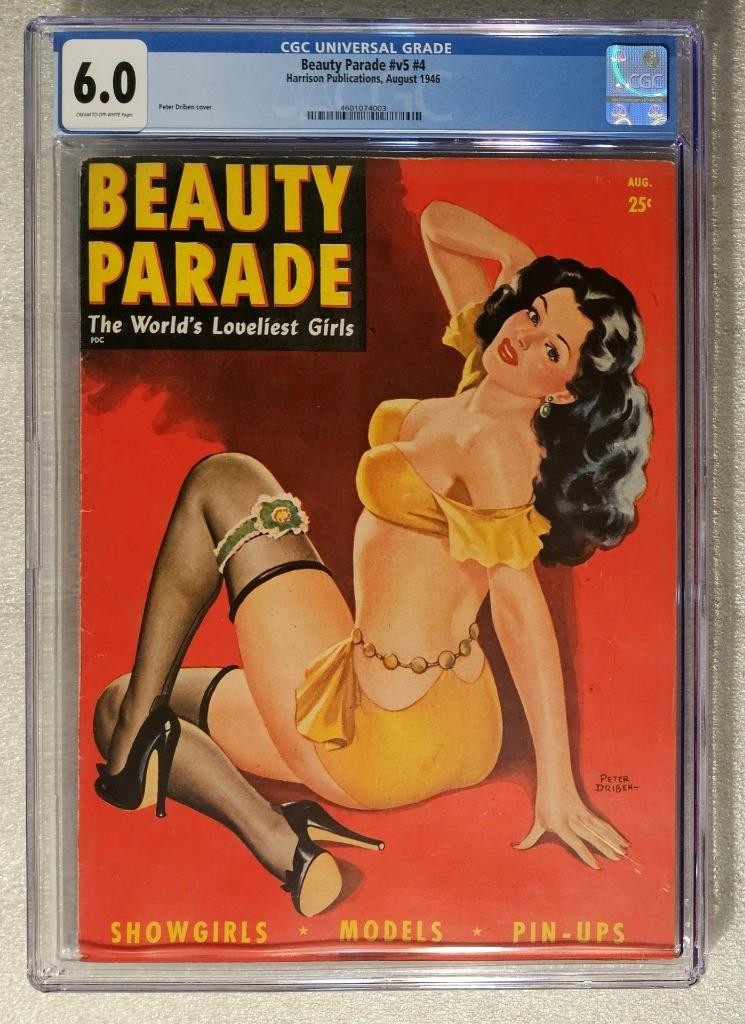 Beauty Parade Magazine 1946 Pin up - CGC 6.0 FN Driben cover